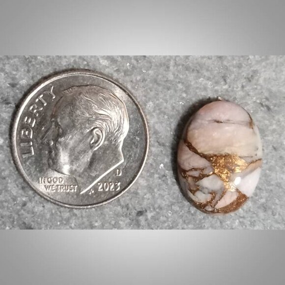 Peruvian opal with bronze cabochon stone rock 4 carats 13   122125 - Picture 4 of 7